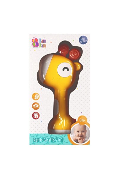 MC Micostore Jucarie zornaitoare girafa BamBam 570578, 9x20x3cm, +0luni