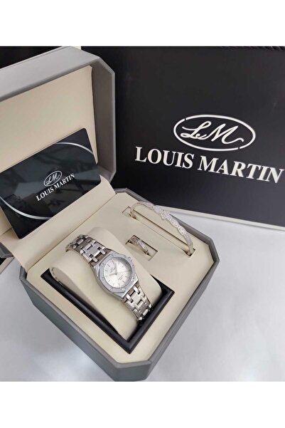 louis martin طقم نسائي ساعه لويس مارتن وسواره وخاتم
