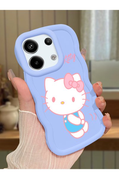 Hontinga Redmi Note 13 Pro 5g Compatible Case with Camera Protector Blue Sili...