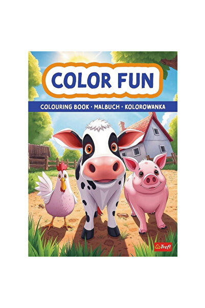 OEM Trefl Animale la fermă carte de colorat pentru copii
