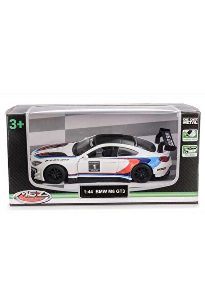 Daffi Model BMW M6 GT3 1:44 - Mașină de curse de culoare albă