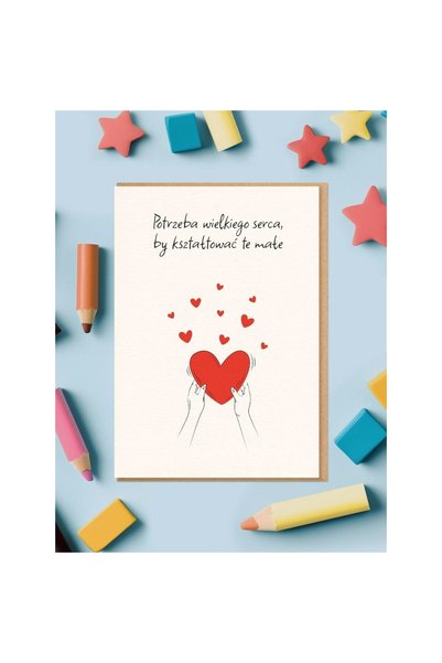 OEM Nadwyraz.com Felicitare ocazională Inima mare pentru educatoare