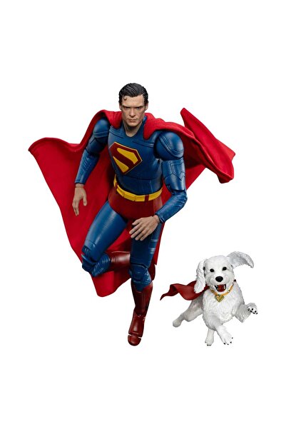 OEM Figurina Superman si Krypto (2025) de la Beast Kingdom, 21 cm, multicolor...