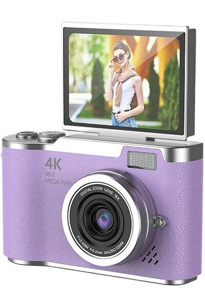 RADOON 4K Ultra HD Dijital Fotoğraf Makinesi - 48 MP Vlog Kamerası, 2.4 İnç D...