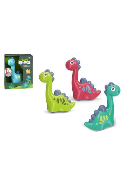 OEM Dinozaur mobil din plastic pentru copii SWEDY 3+ - Jucărie educativă colo...