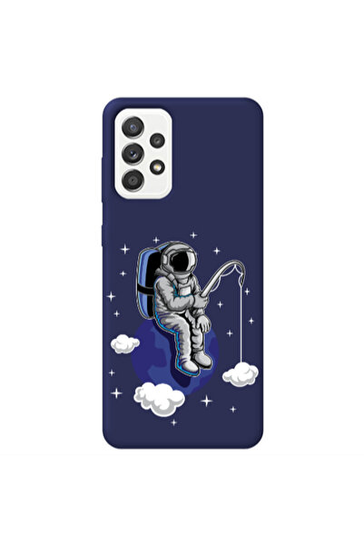 Other Samsung A23 Fishing space Dark blue Colored Silicone TPU Θήκη