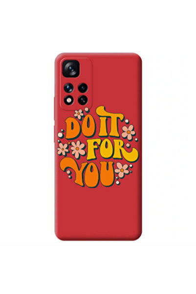 Other Xiaomi Redmi Note 11 Pro 5G Do it For You Red Colored Silicone TPU Θήκη