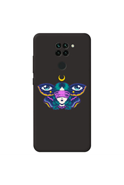 Other Xiaomi Redmi Note 9 Eye in my ear Black Colored Silicone TPU Θήκη