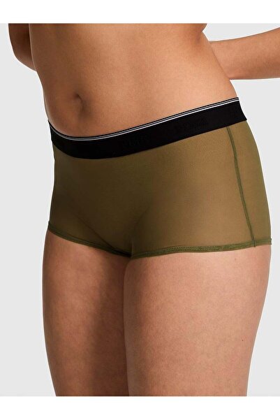 PINK Logolu Tül Boyshort Külot