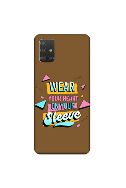 Other Samsung A71 Wear Your Heart Light Purple Colored Silicone TPU Θήκη