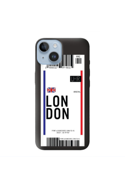 Other Apple iPhone 14 Plus London Arrival Black Colored Silicone TPU Θήκη