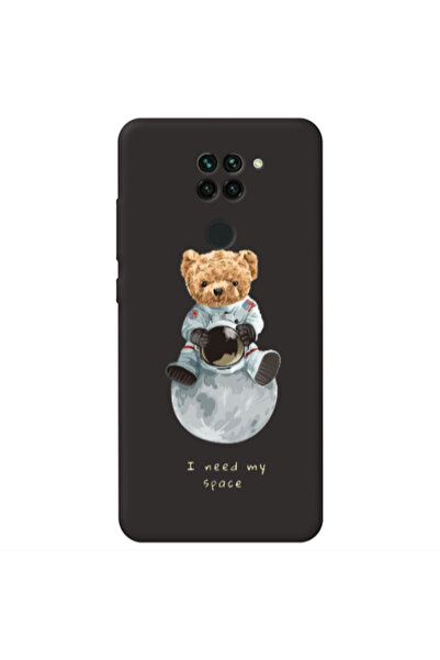 Other Xiaomi Redmi Note 9 Bear in space Black Colored Silicone TPU Θήκη