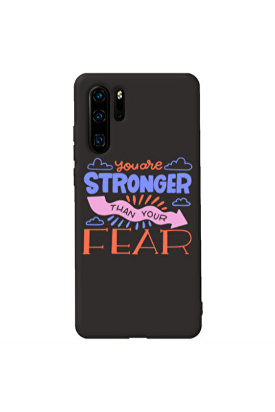 Other Huawei P30 Pro You are Stronger Black Colored Silicone TPU Θήκη