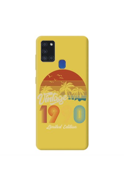 Other Samsung A21S Vintage Yellow Colored Silicone TPU Θήκη
