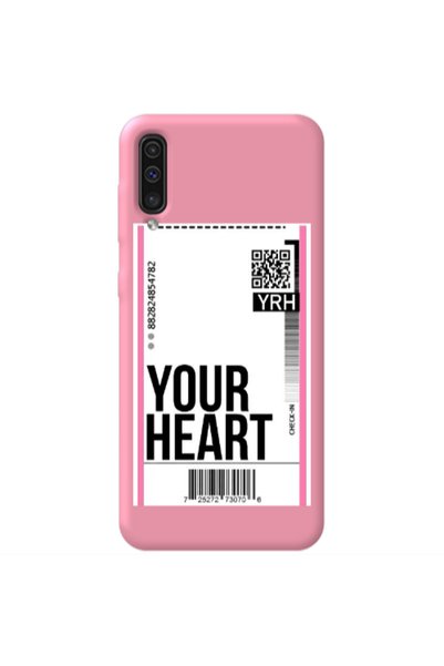 Other Samsung A70 Your Heart YRH Pink Colored Silicone TPU Θήκη