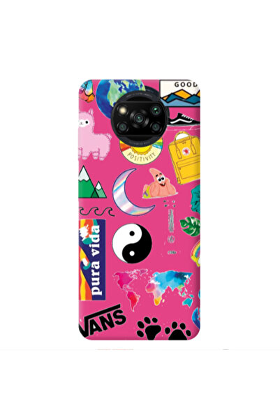 Other Xiaomi Poco X3 /X3 Pro Vans Fuchsia Colored Silicone TPU Θήκη