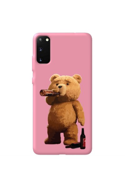 Other Samsung S20 Beer Time Pink Colored Silicone TPU Θήκη