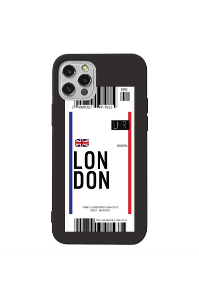 Other Apple iPhone 12 Pro Max London Arrival Black Colored Silicone TPU Θήκη