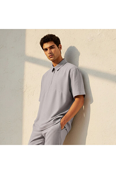 FAV Love Pangolin Men Zip Through Polo T-shirt
