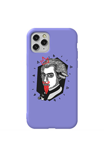 Other Apple iPhone 11 Pro Bearded Purple Colored Silicone TPU Θήκη