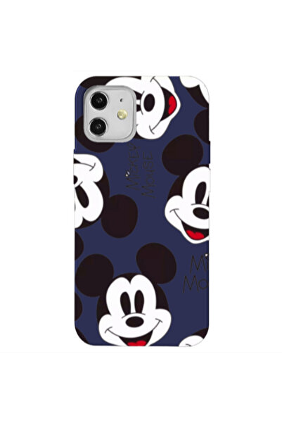Other Apple iPhone 12 Mickey Mouse Dark blue Colored Silicone TPU Θήκη