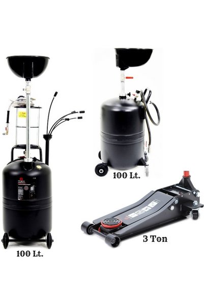 dorf Worldforce 100 Lt. Yağ Çekme Hunili ve 100 Lt. Havalı Yağ Boşaltma ve 3 ...