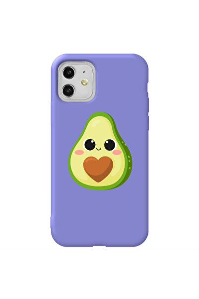 Other Apple iPhone 11 Baby avocado Purple Colored Silicone TPU Θήκη