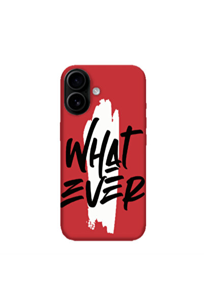 Other Apple Iphone 16 plus What Ever Red Colored Silicone TPU Θήκη