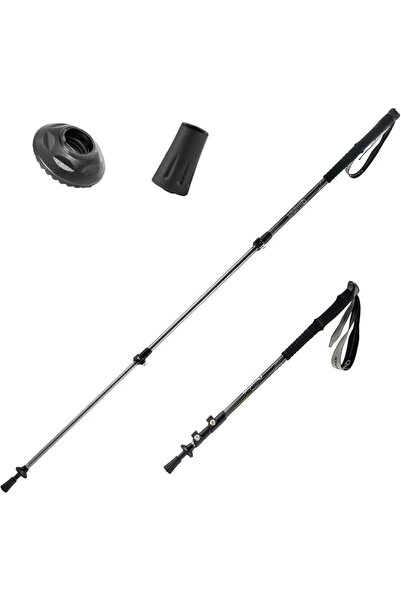 ROCKBROS Baston de drumeție, baston de trekking, reglabil 62–135 cm, telescop...