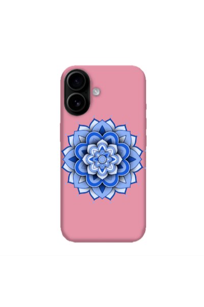 Other Apple Iphone 16 plus Manadala D9 Pink Colored Silicone TPU Θήκη