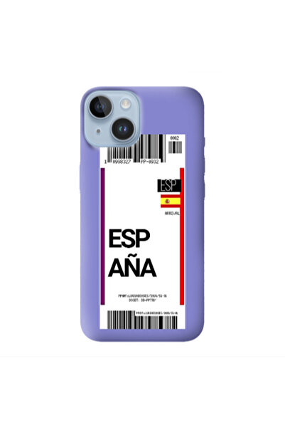 Other Apple iPhone 14 Espana Arrival Purple Colored Silicone TPU Θήκη
