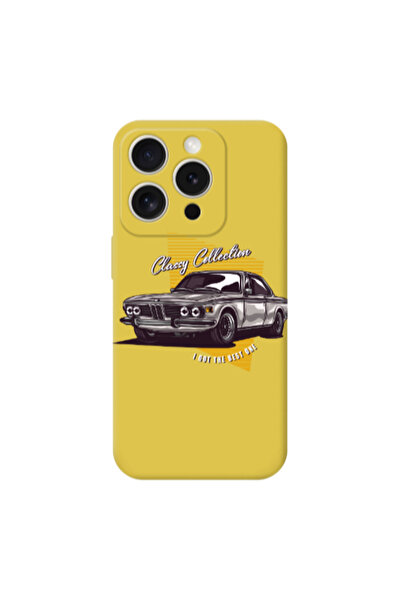 Other Apple Iphone 16 Pro Max Classy Collection Yellow Colored Silicone TPU Θήκη