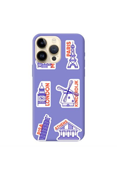 Other Apple iPhone 13 Pro Max Pisa Athens Purple Colored Silicone TPU Θήκη