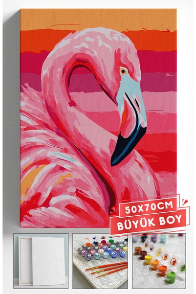 Akihabara Sayılarla Boyama Hobi Seti Çerçeveli Numaralı Tuval Fırça Boya Dahi...
