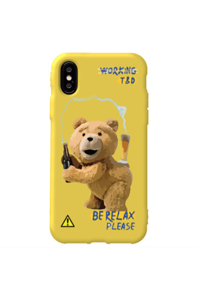 Other Apple iPhone Xs Max Be Relax Yellow Colored Silicone TPU Θήκη