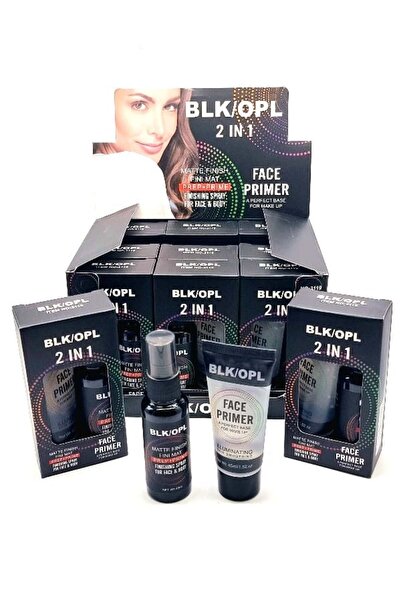 BLK Makeup Primer and Setting Spray Top Bottom Set , BLK/OPL