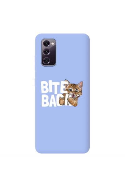 Other Samsung S20 FE bitte back cat Light Purple Colored Silicone TPU Θήκη