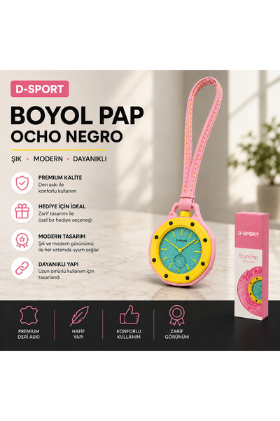 SMAYLİNG D-Sport Boyol Pop Bag Ornament Keychain Clock Premium Leather Strap ...