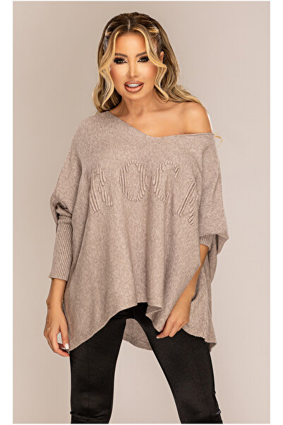 OEM Women's Oversized cappuccino sweater, S/M/L
