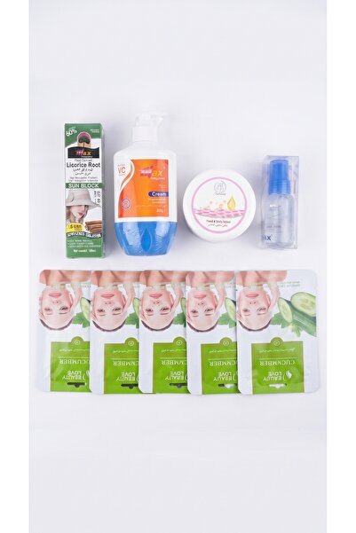 max elegance 3-Piece Care Package Sun Protection Sunscreen Cream Vitamin C Bo...