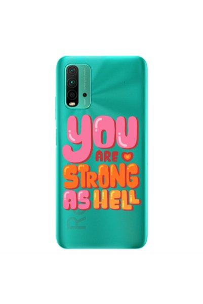 Other Xiaomi Redmi 9T You are Love Strong Transparent Silicone TPU Θήκη