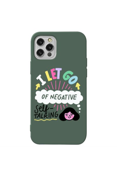 Other Apple iPhone 12 Pro Let go Self talking Dark Green Colored Silicone TPU...