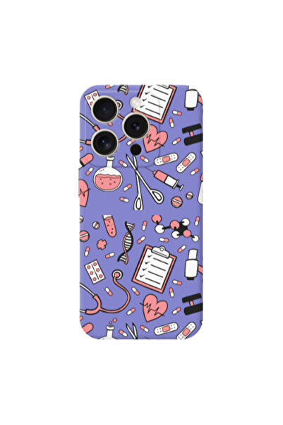 Other Apple iPhone 15 Pro Laboratory Purple Colored Silicone TPU Θήκη