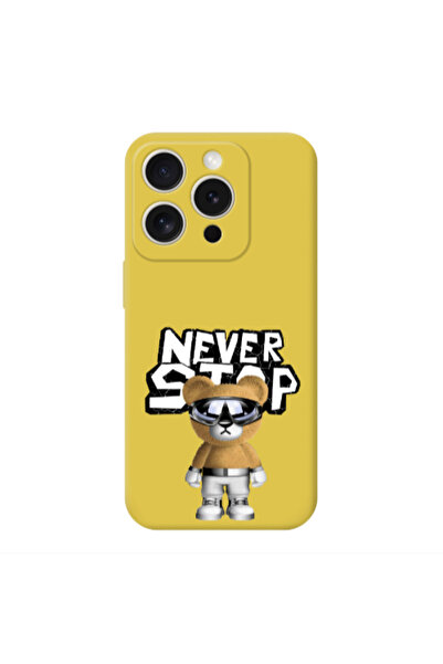 Other Apple Iphone 16 Pro Max Never stop Yellow Colored Silicone TPU Θήκη
