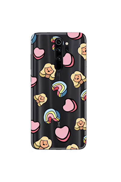 Other Xiaomi Redmi Note 8 Pro Girl rainbow and hearts Transparent Silicone TP...