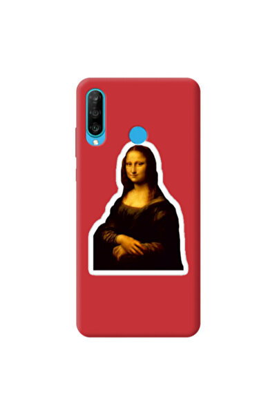 Other Huawei P30 Lite Davinci Red Colored Silicone TPU Θήκη