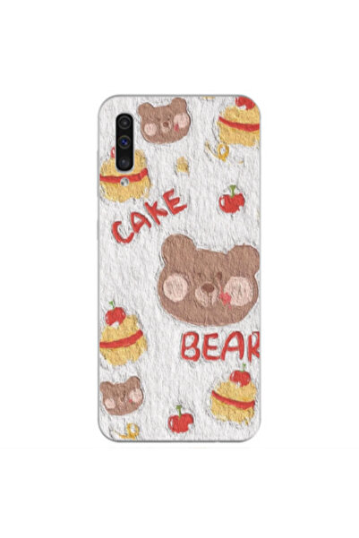 Other Samsung A70 Cake Bear Transparent Silicone TPU Θήκη