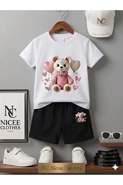 NC Nicee Clothes LETNJA DEČJA MAJICA I KRATKE PANTALONE UNISEKS (SA ŠTAMPOM M...