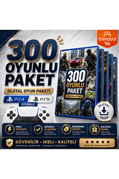 300 Oyunlu Premium Dijital Oyun Paketi | PS4 & PS5 Uyumlu