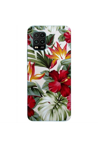 Other Xiaomi Mi 10 Lite laves and flowers Transparent Silicone TPU Θήκη